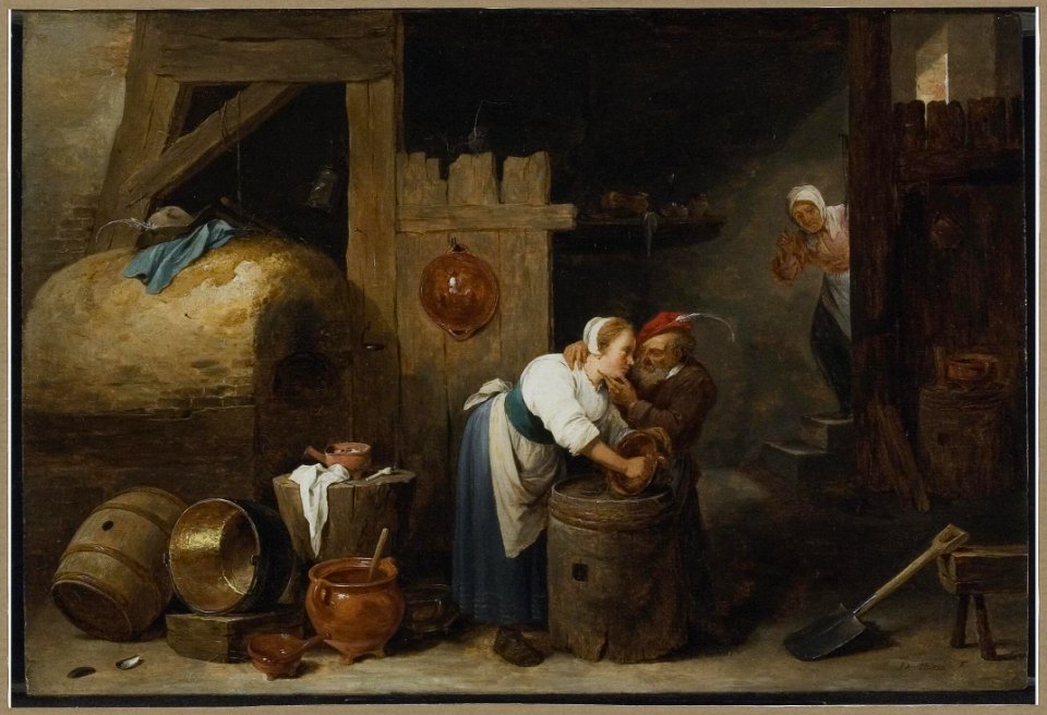 David Teniers the Younger - The Old Man and the Young Woman