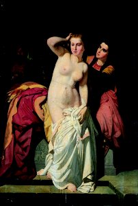 David y Betsabé o la Cava saliendo del baño, de Salustiano Asenjo (Museo de Navarra)