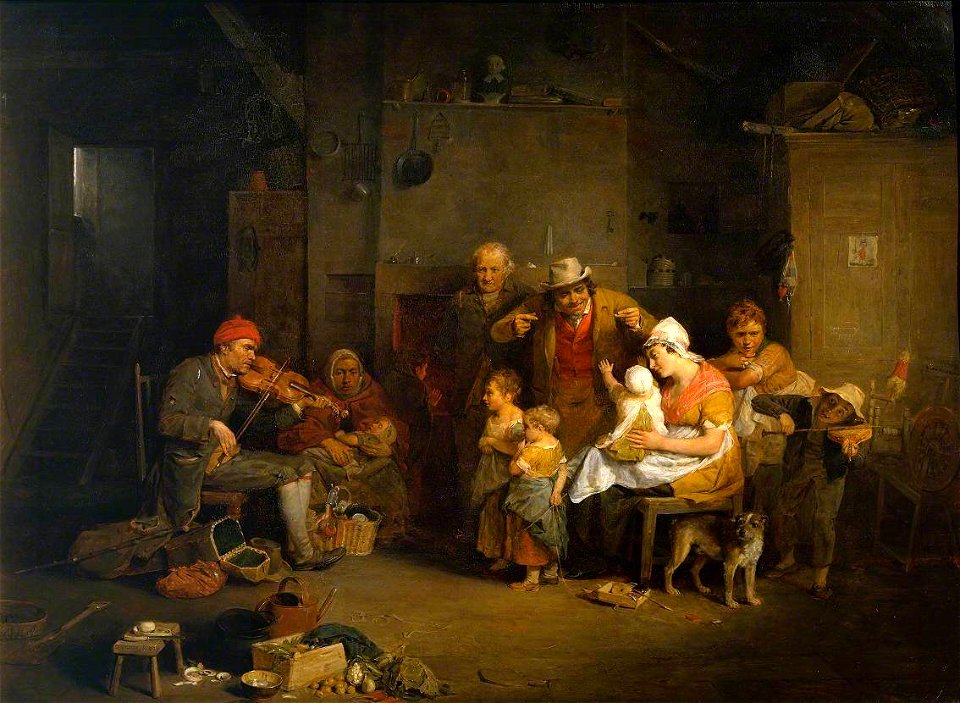 David Wilkie (1785-1841) - The Blind Fiddler - N00099 - National Gallery