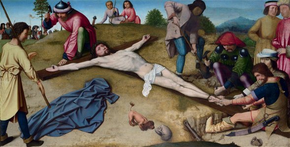 Gerard David - Christ Nailed to the Cross - Google Art ProjectFXD. Free illustration for personal and commercial use.