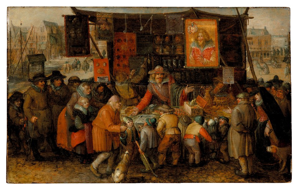 David vinckboons a quack selling potions and remedies in a square050819)
