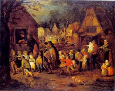 David Vinckboons (I) - Dorpskinderen met een blinde draailierspeler - 1102 - Städel Museum