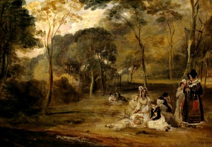 David Wilkie (1785-1841) - A Picnic - N02131 - National Gallery