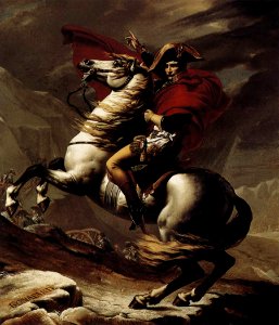 David - Napoleon crossing the Alps - Versailles 3rd version