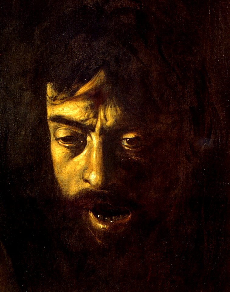 Davide con la testa di Golia (particolare)