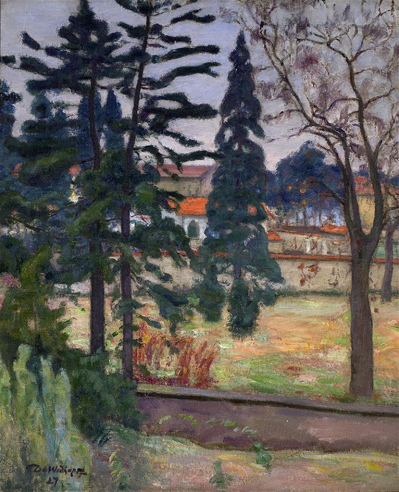 David Widhopff - Landscape with Fir Trees