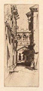 David Young Cameron (British, 1865-1945) - In Stirling Castle or A Scottish Palace (Un Palais Ecossais) - 2016.146 - Cleveland Museum of Art
