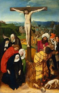 Gerard David - La Crucifixión. Free illustration for personal and commercial use.
