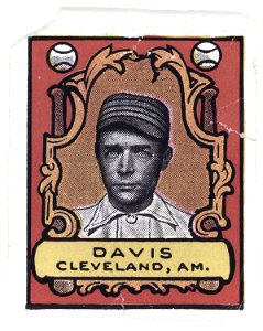 Davis, Cleveland Naps, baseball card portrait LCCN2007683846