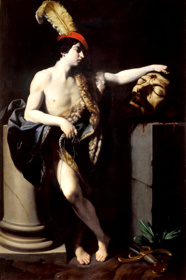 David with the Head of Goliath (by Guido Reni) - Uffizi Gallery, Florence