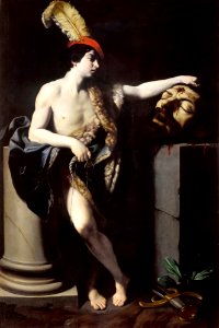 David with the Head of Goliath (by Guido Reni) - Uffizi Gallery, Florence. Free illustration for personal and commercial use.