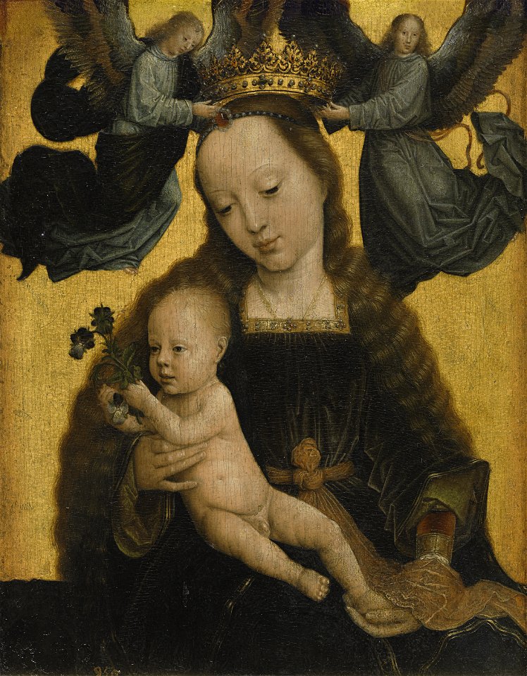 Gerard David - Virgin and Child with Angels (Museo del Prado)