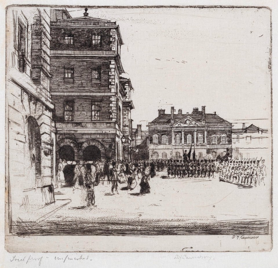 David Young Cameron - Cameron-98301 - Horse Guards, St James’s Park