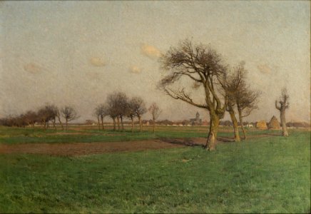 Landscape by Charles Harold Davis, 1884. Free illustration for personal and commercial use.
