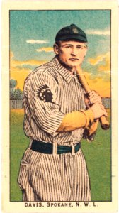 Davis, Spokane Team, baseball card portrait LCCN2008676960