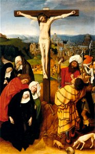 Gerard David - Crucifixion - WGA6003. Free illustration for personal and commercial use.