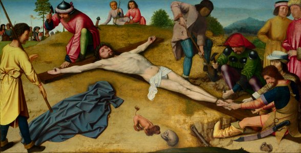 David Christ Nailed to the Cross