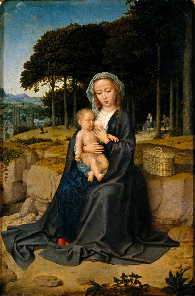 Gerard David - The rest on the flight into Egypt (Museo del Prado)