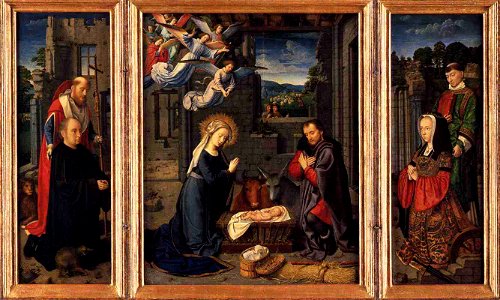David Triptych with the Nativity