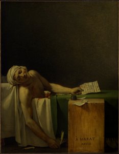 Jacques-Louis David - Marat assassinated - Google Art Project. Free illustration for personal and commercial use.
