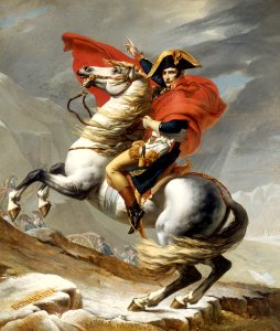 Jacques Louis David - Bonaparte franchissant le Grand Saint-Bernard, 20 mai 1800 - Google Art Project. Free illustration for personal and commercial use.