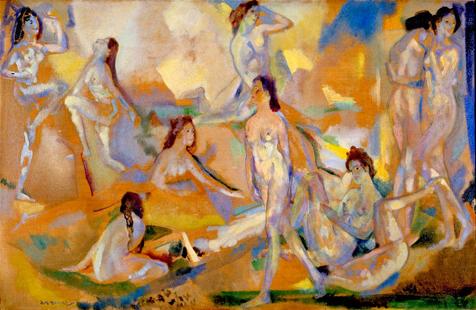 Air, Light, and Wave by Arthur Bowen Davies, c. 1914-17, High Museum of Art