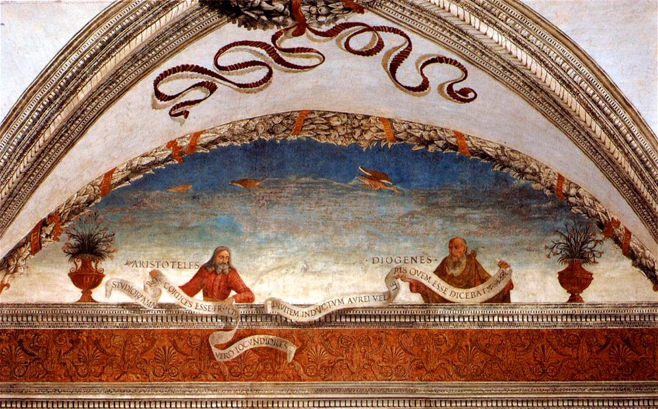 Davide Ghirlandaio - Aristotle and Diogenes - WGA08739