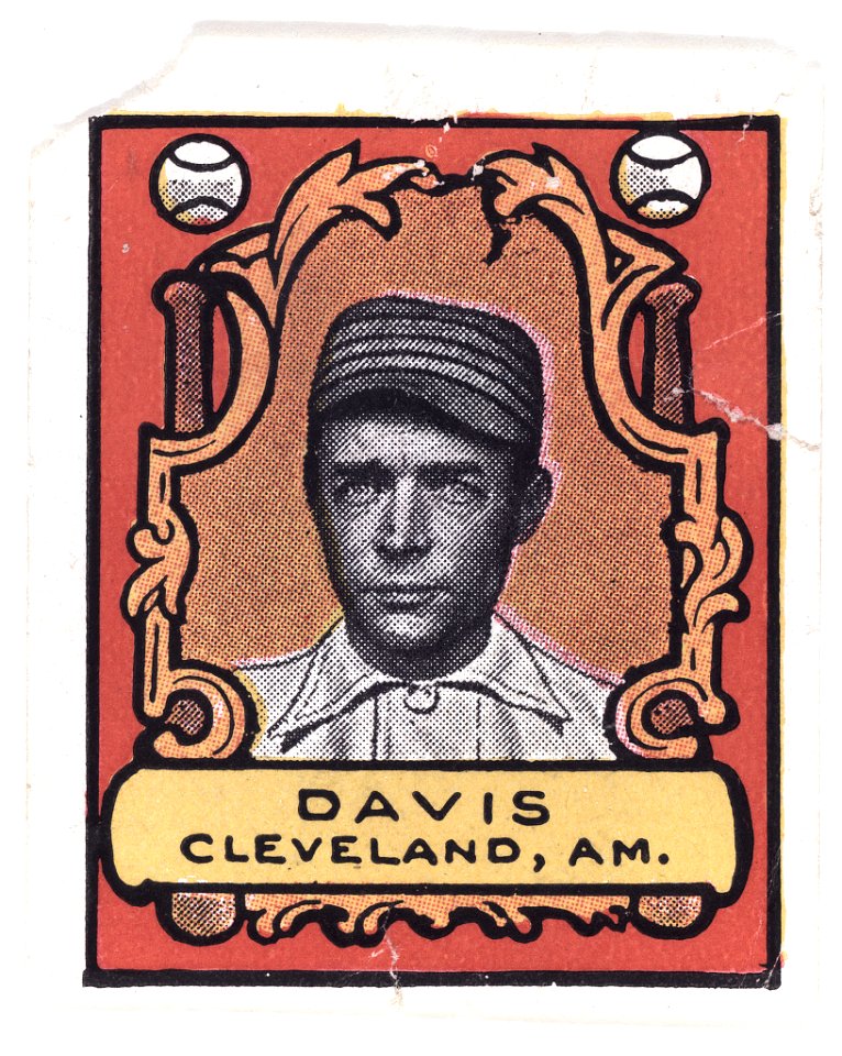 Davis, Cleveland Naps, baseball card portrait LCCN2007683846