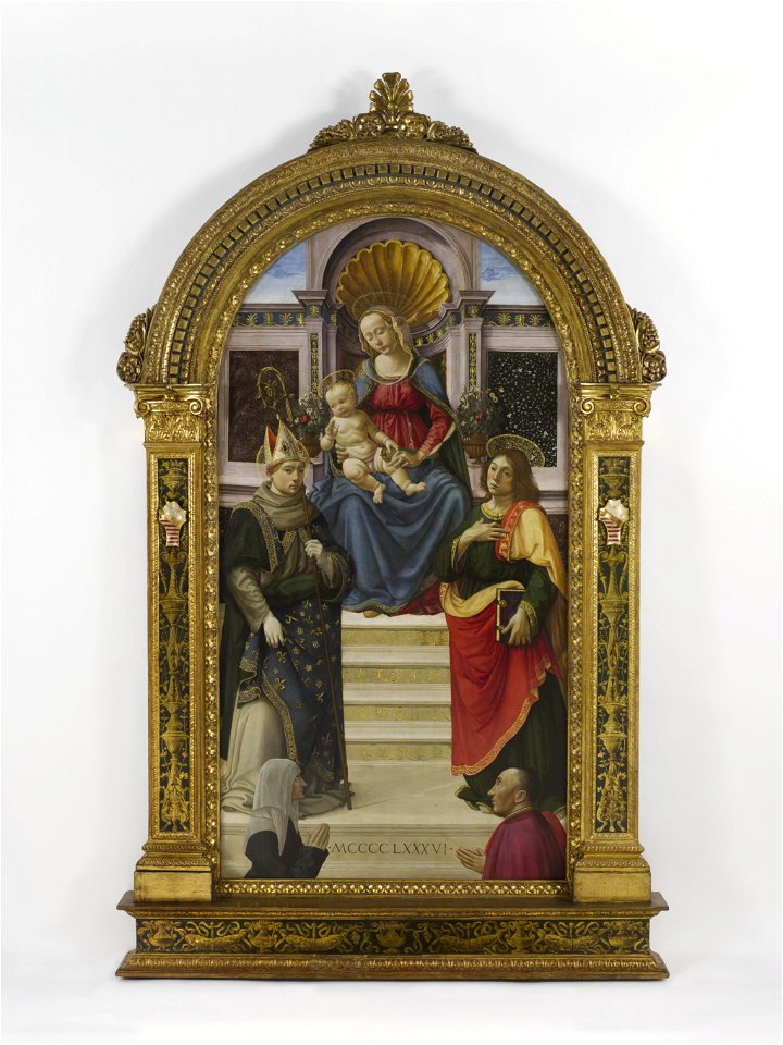 Davide Ghirlandaio - The Madonna and Child with Sts. Louis of... - 109-1922 - Saint Louis Art Museum
