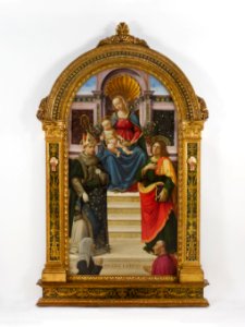 Davide Ghirlandaio - The Madonna and Child with Sts. Louis of... - 109-1922 - Saint Louis Art Museum. Free illustration for personal and commercial use.