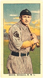 Davis, Spokane Team, baseball card portrait LCCN2008676960