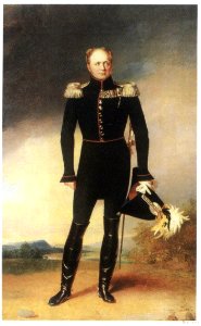 Alexander I of Russia by G.Dawe (1825, Russian museum). Free illustration for personal and commercial use.