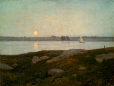 Charles Harold Davis - Summer Twilight - RES.27.98 - Museum of Fine Arts. Free illustration for personal and commercial use.
