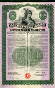 Dawes Anleihe 1924 1000$