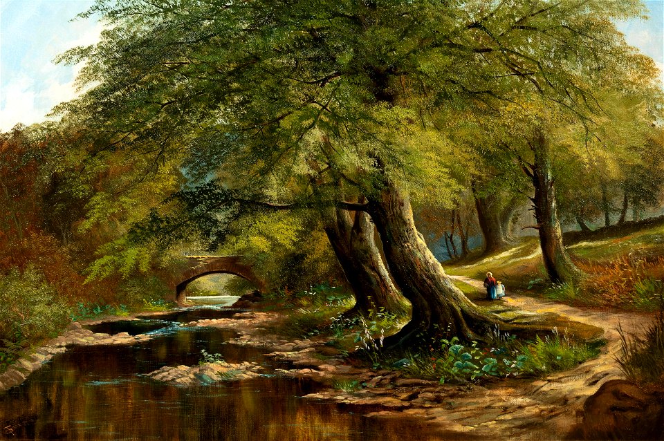 Untitled (The Country Lane) by Henry Dawson