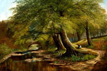 Untitled (The Country Lane) by Henry Dawson