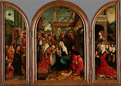 De aanbidding van de drie koningen Rijksmuseum SK-A-4706