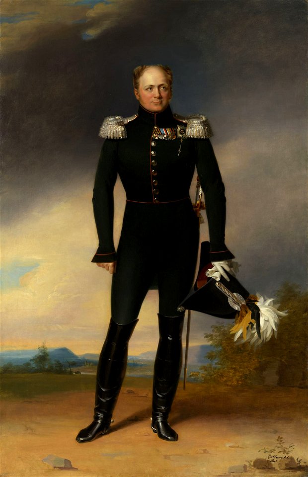 Alexander I of Russia by G.Dawe (c. 1818-1825, Royal coll. of UK)