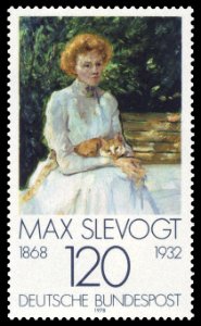 DBP 1978 988 Max Max Slevogt - Dame mit Katze