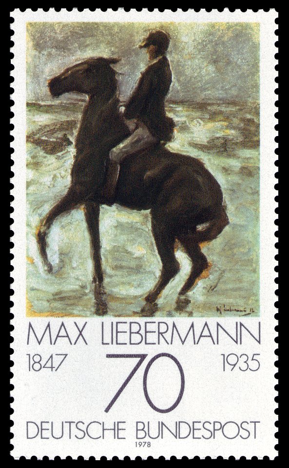 DBP 1978 987 Max Liebermann - Reiter nach links am Strand