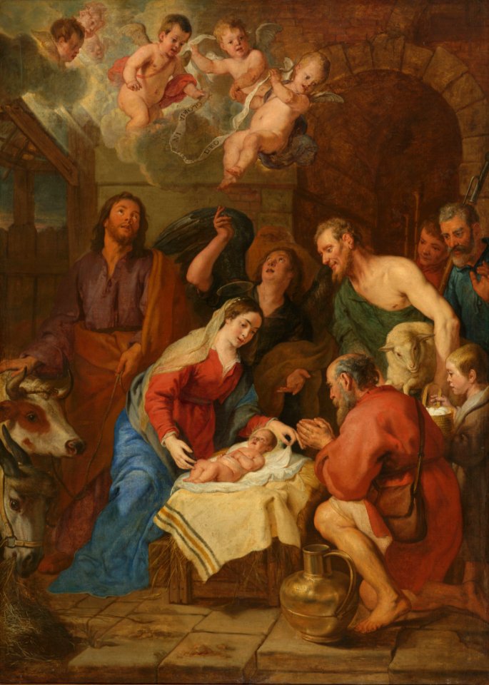 De aanbidding der herders Rijksmuseum SK-A-74