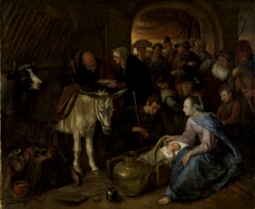 De aanbidding der herders Rijksmuseum SK-A-3509