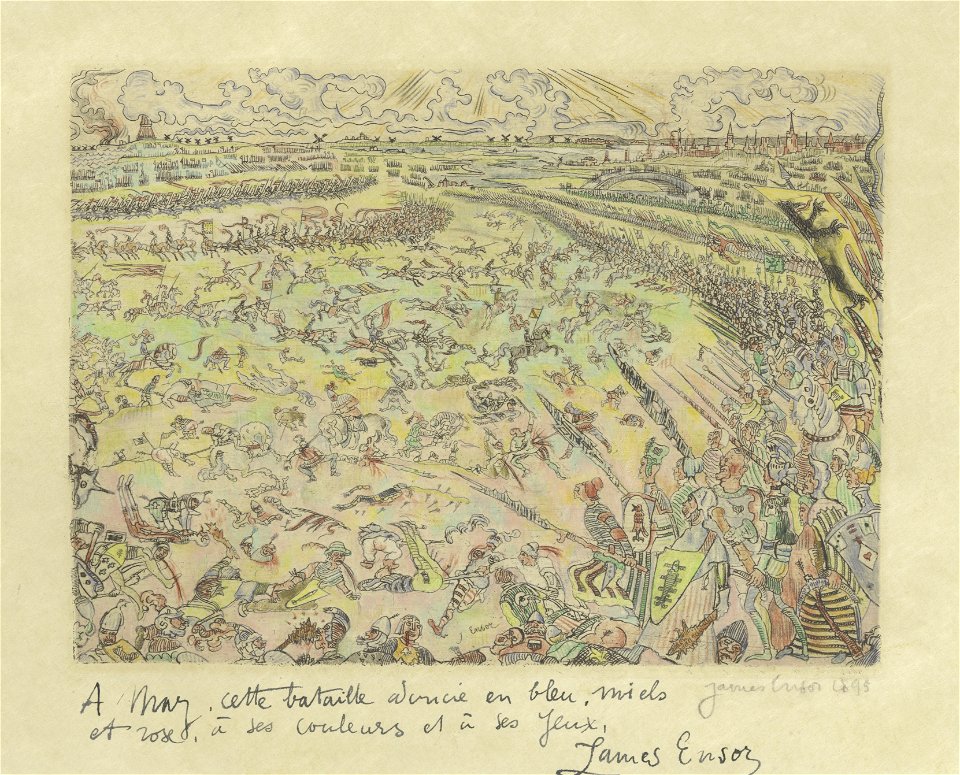 De Slag der Gulden Sporen, James Ensor, Mu.ZEE Oostende, SM001437