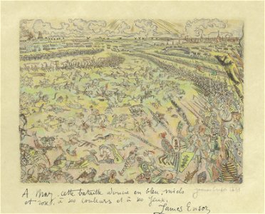 De Slag der Gulden Sporen, James Ensor, Mu.ZEE Oostende, SM001437