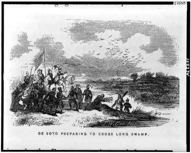 De Soto preparing to cross Long Swamp - J.W. Orr, N.Y. LCCN91789856