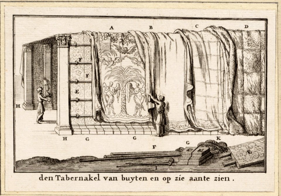 De tabernakel van buyten en op zie aan te zien, objectnr A 19814