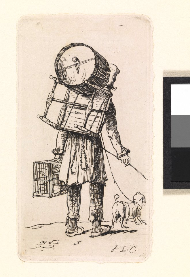 De trommelspeler met kooi, objectnr A 12278