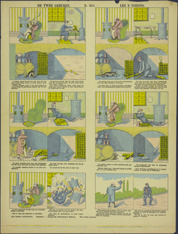 De twee geburen-Catchpenny print-PRENT 0134