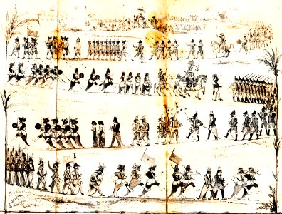 De troepen van de sultan van Djokjakarta