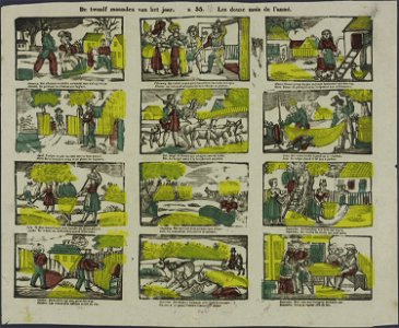 De twaalf maanden van het jaar-Catchpenny print-Borms 0581